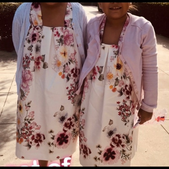 Zara Floral Sleeveless Girl Dress Size 11/12 - Picture 4 of 4